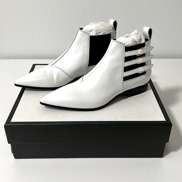 NWT NIB new GUCCI Cordovan Womens Lux Leather point Ankle Boot size 40, US 10 - Picture 3 of 16